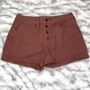 High Rise Midi Shorts